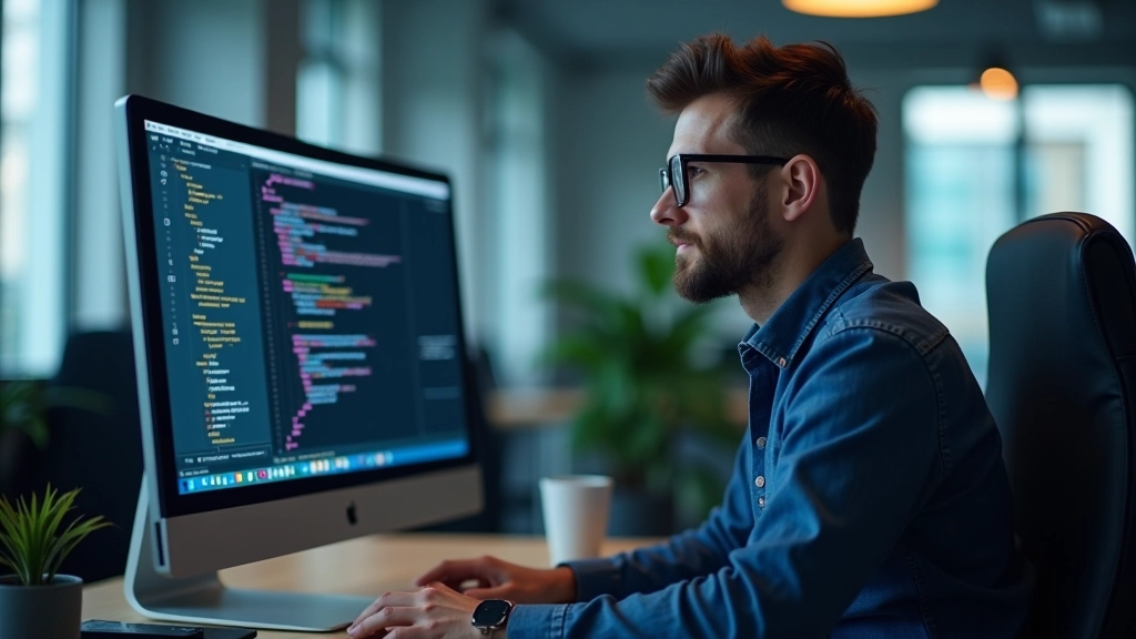 Developer examining JavaScript code and performance bottlenecks in browser console with timing analysis